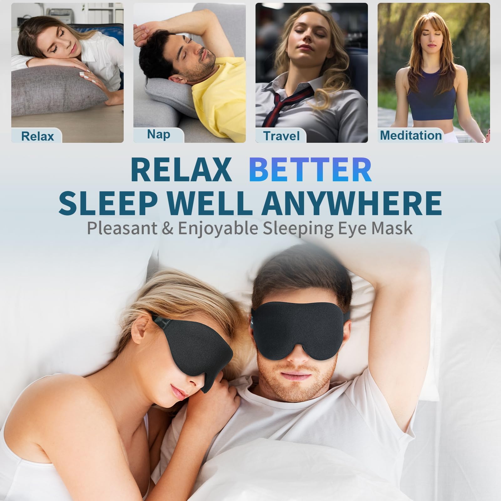 Masque ZGGCD pour adultes, taille reglable pour tous