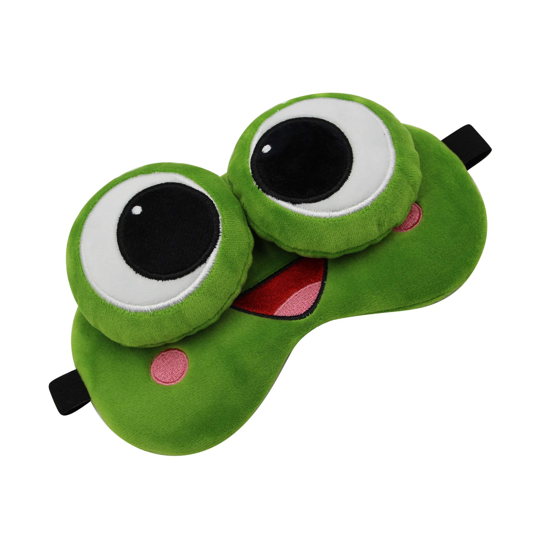 Masque ZGMYC grenouille verte ajustable pour un maintien sans tiraillement.
