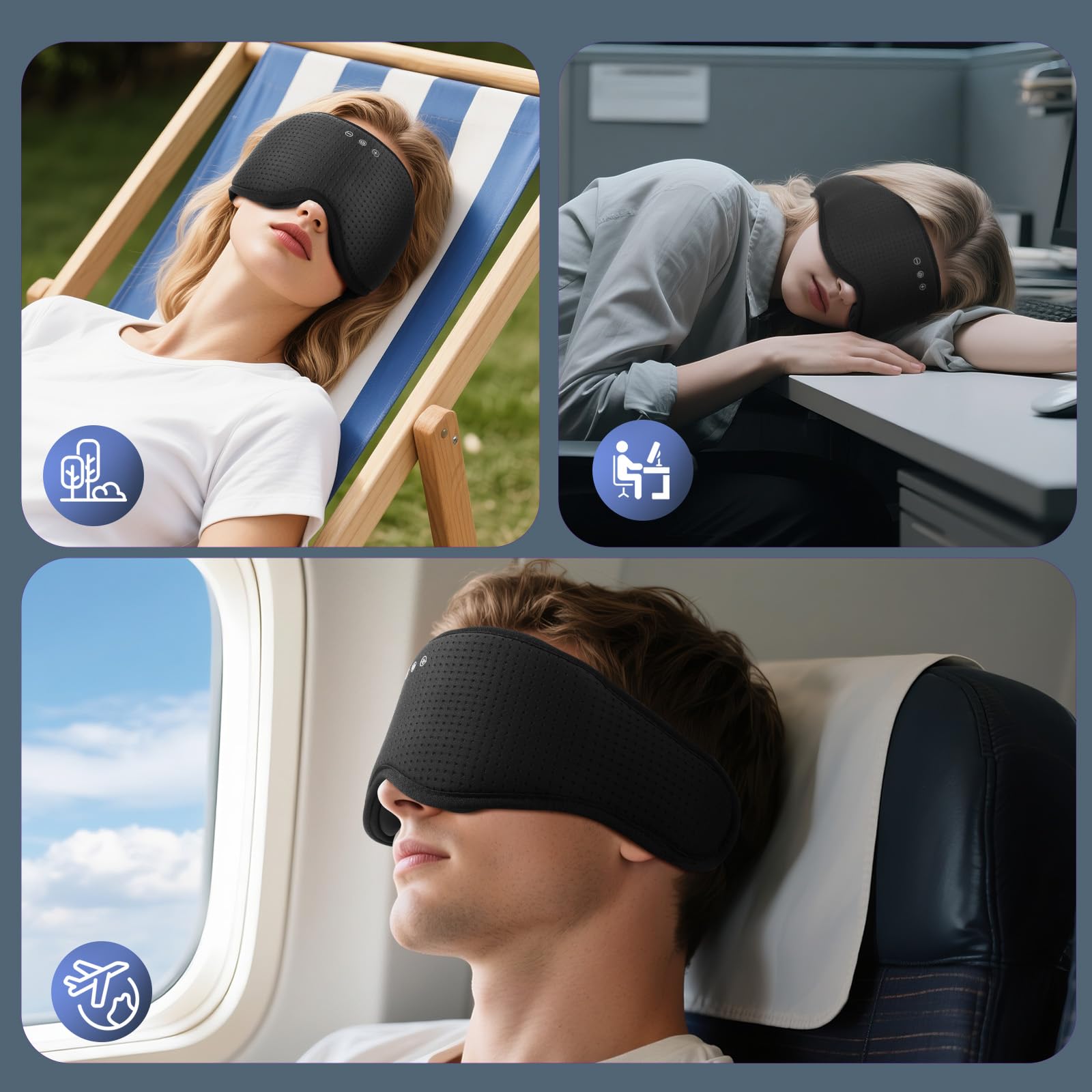 ZHENYEMEI cadeau technologique masque sommeil