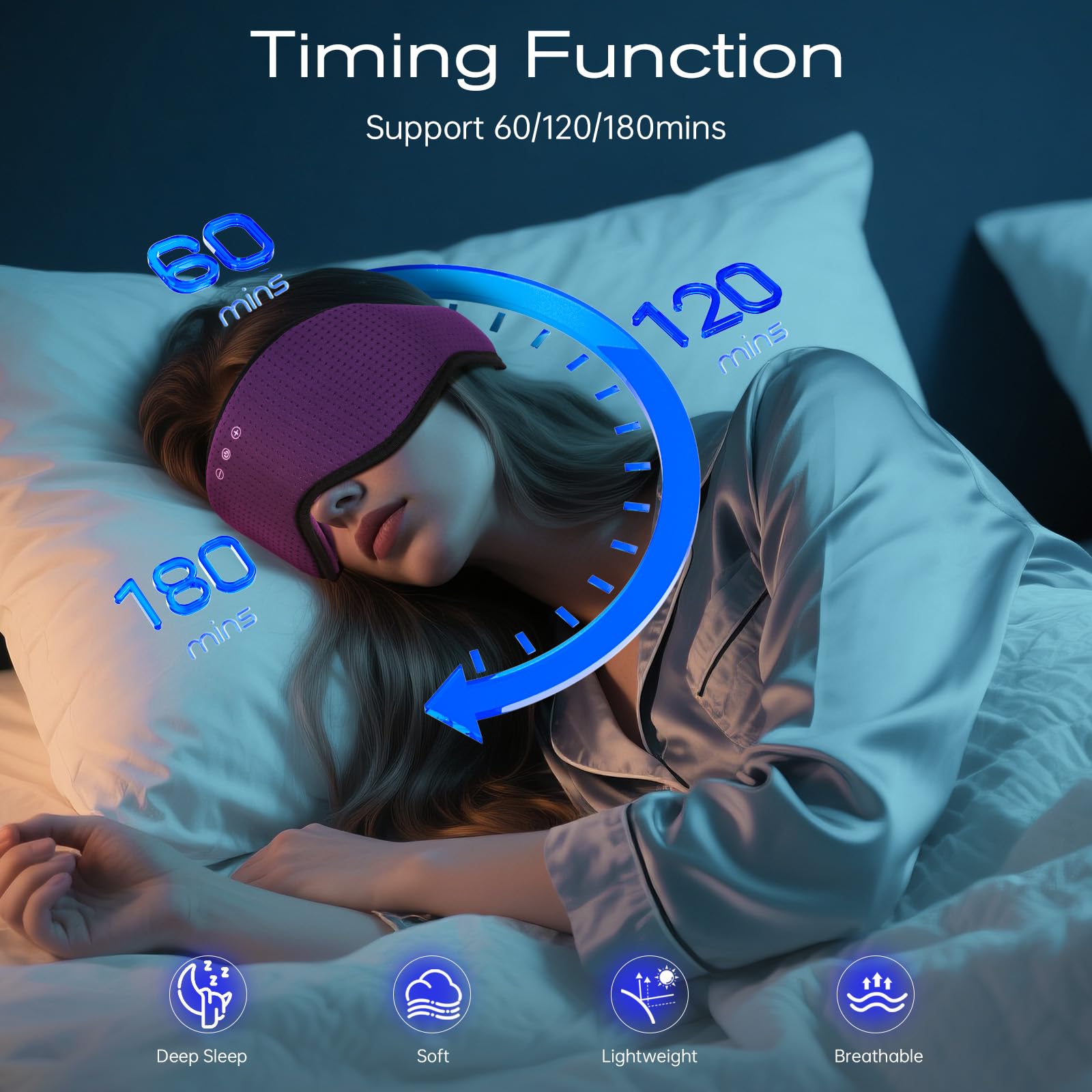 ZHENYEMEI design nez bloquant la lumière pour un sommeil profond.
