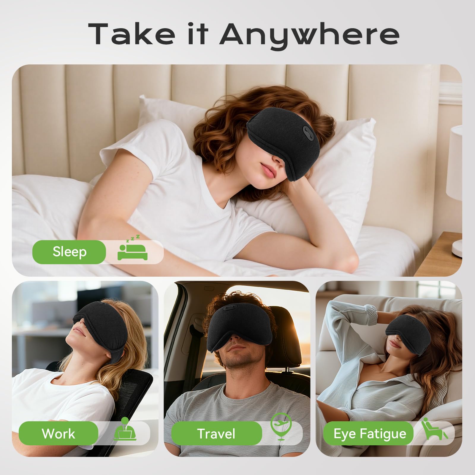 Utilisation portable parfaite pour bureau, voyage et repos nocturne.