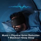 ZHENYEMEI masque-sommeil bluetooth: bloque complètement la lumière pour des siestes profondes.