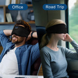 ZHENYEMEI masque-sommeil bluetooth: conçu pour dormeurs latéraux grâce au tissu souple.