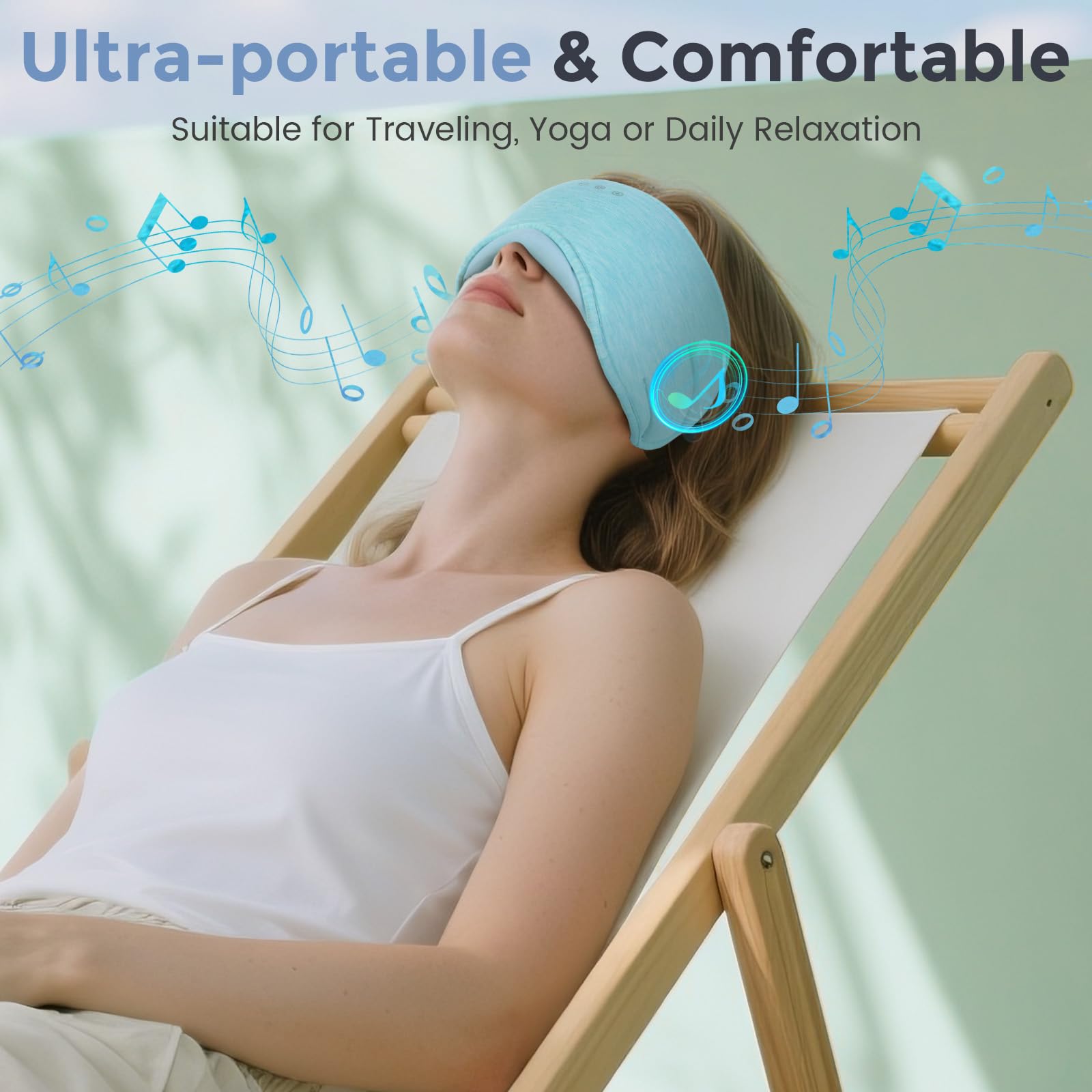 ZHENYEMEI voyage-dormir-avec-bluetooth idéale lors des trajets en avion ou train.