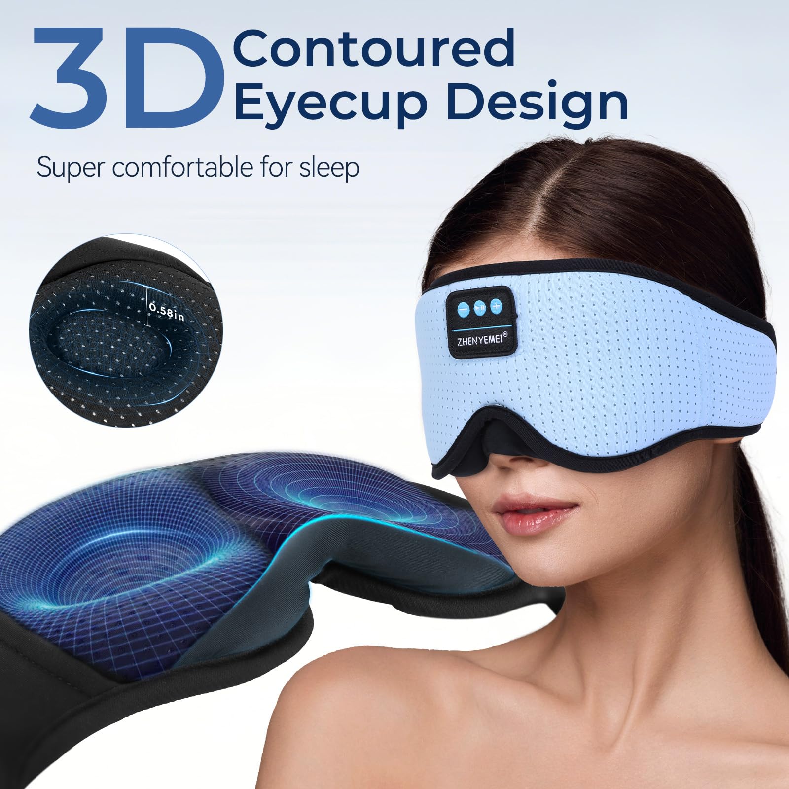 ZHENYEMEI haut-parleurs intègres-bluetooth: écoute sans fil confortable