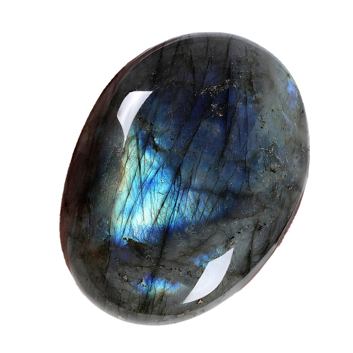 ZHIYUXI pierre palmaire labradorite ovale pour détente et équilibre