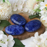 ZHIYUXI accessoire décoratif pierre paume sodalite bleu pour une ambiance zen.