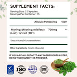 Zhibenon Moringa : formule pure en capsules, sans additifs.