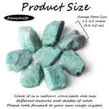 Pierre brute amazonite ZHIYUXI pour travail sur chakras et méditation.