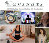 Labradorite noire ZHIYUXI, pratique de méditation anti-stress en paume.