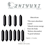 ZHIYUXI obsidienne noire – accessoire de méditation sur table ou étagère.