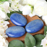 ZHIYUXI pierre décorative bleu aventurine ovale, parfaite pour relaxation et énergie positive