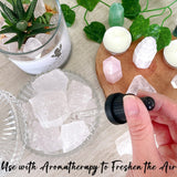 ZHIYUXI quartz clair brut – idéal pour méditation et concentration lors de séances.