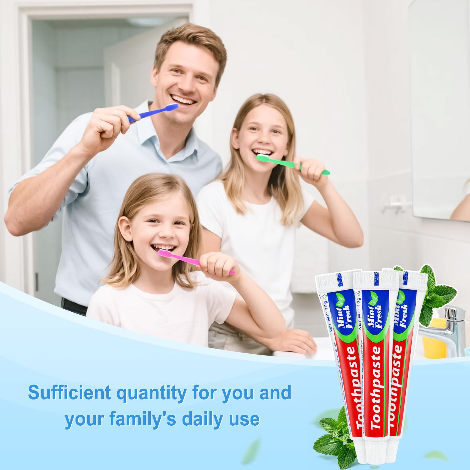 Zhjianup dentifrice usage quotidien: format 10 g pour maison et déplacement.