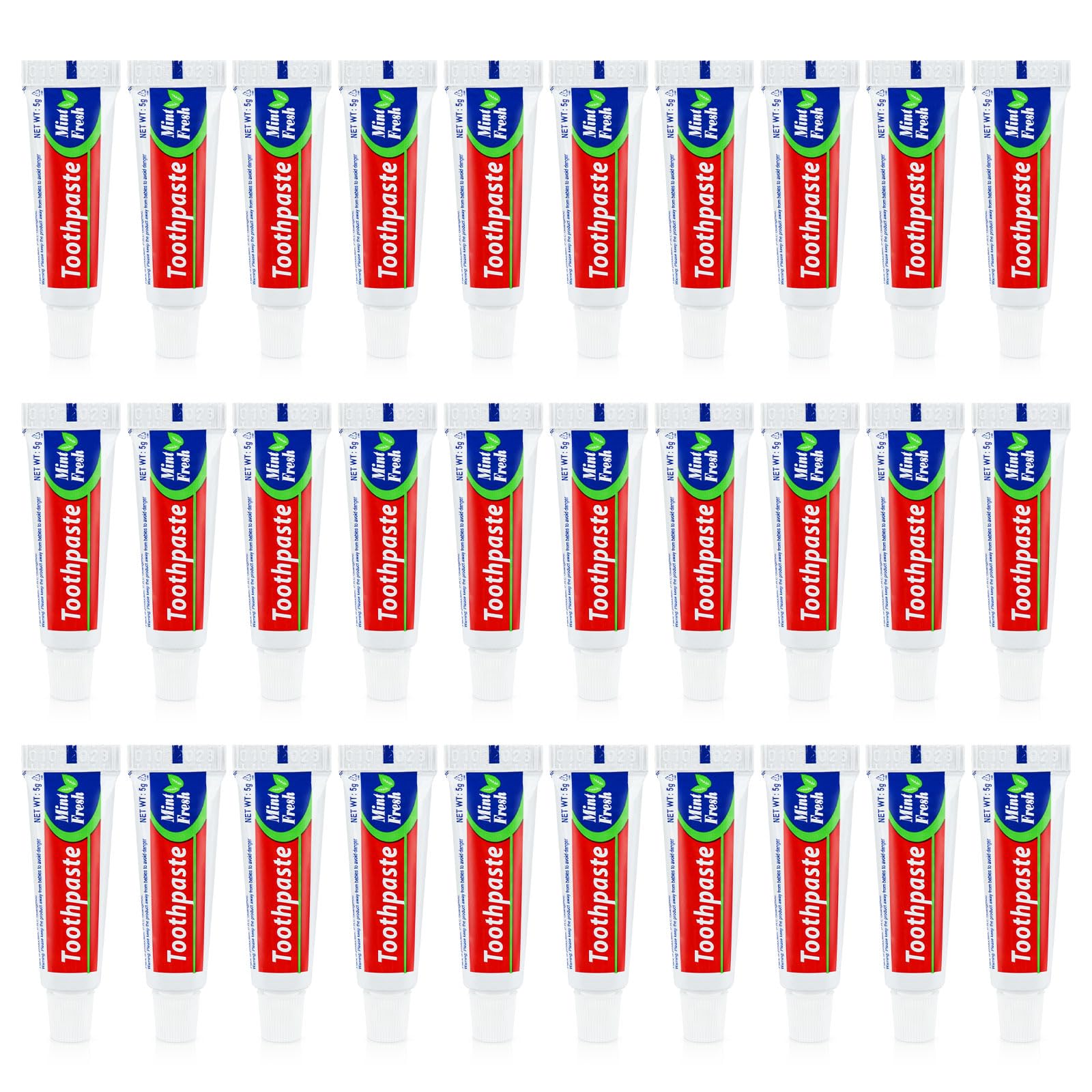 Zhjianup dentifrice voyage : ensemble de 30 tubes pour déplacements professionnels