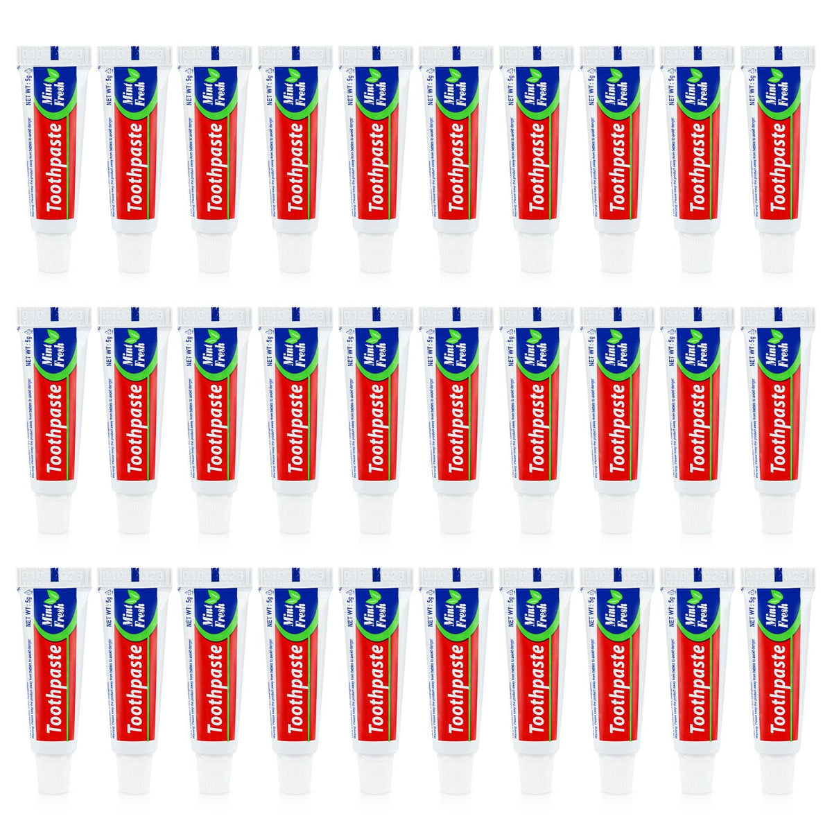 Zhjianup dentifrice voyage : ensemble de 30 tubes pour déplacements professionnels