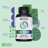 ZHOU 3 Day Renew – Artichaut et chardon-Marie soutiennent le processus naturel