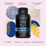 Ingrédients clés Zhou Barbe Fer palmier nain et biotine, hydratation naturelle.
