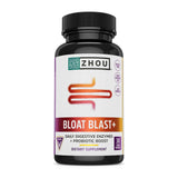 ZHOU Bloat Blast+ bouteille visible pour soutenir la digestion quotidienne.