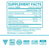 ZHOU Body Smooth – Ingrédients clés hyaluronique et vitamine C visibles pour la peau.