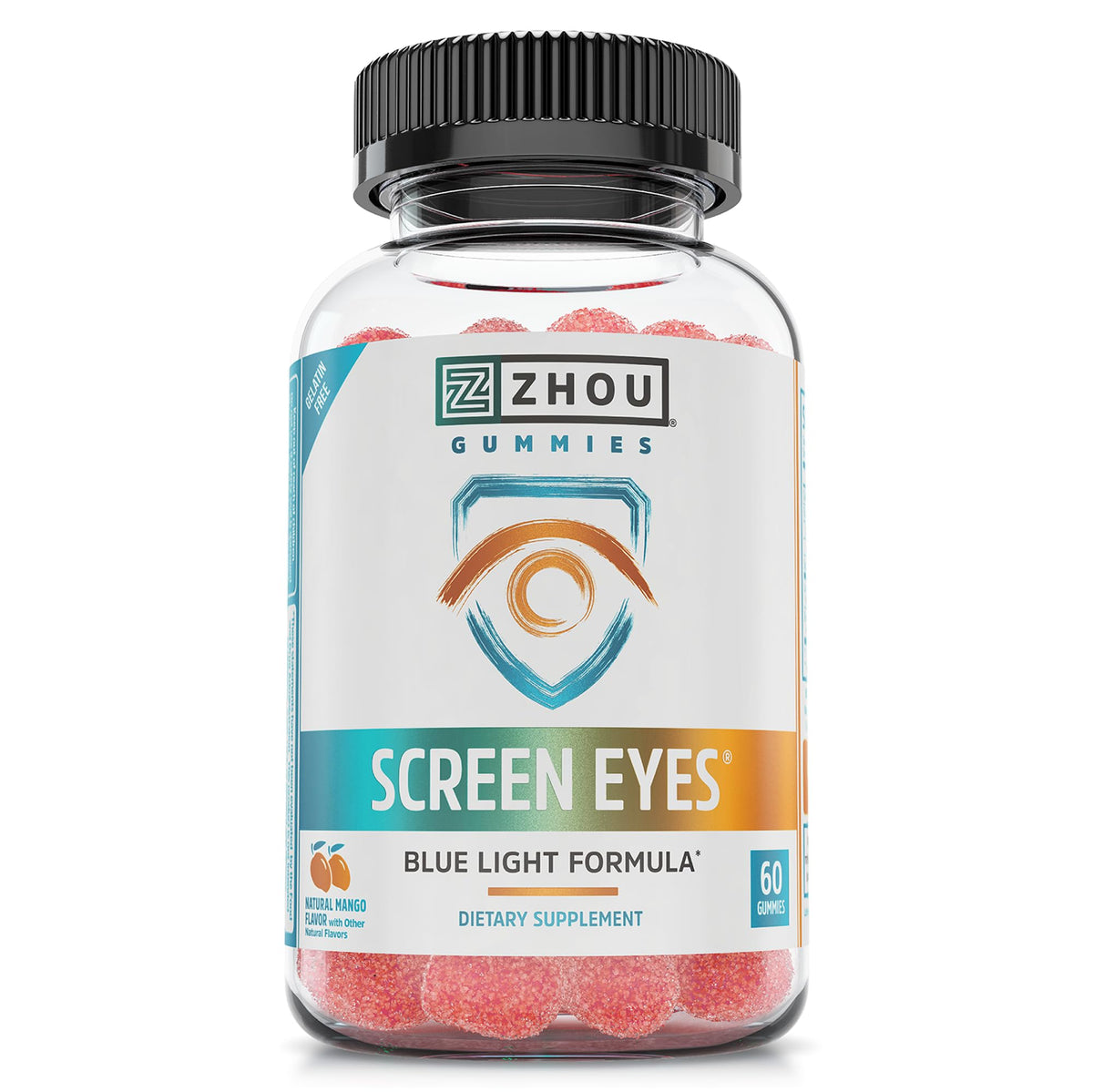ZHOU bonbons pour les yeux d'écran, flacon pratique pour le soutien quotidien.