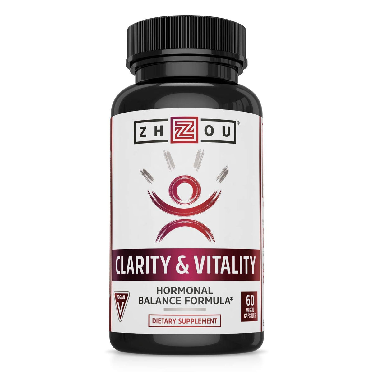 ZHOU Clarté et Vitalité – bouteille, soutien potentiel à l'équilibre hormonal au quotidien.