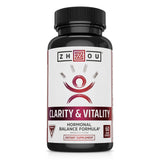 ZHOU Clarté et Vitalité – bouteille, soutien potentiel à l'équilibre hormonal au quotidien.