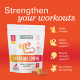Gomme pré-entraînement ZHOU Créatine Chewables pour soutenir l’endurance
