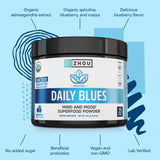 ZHOU Daily Blues boisson végane sans OGM, pratique et saine