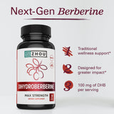ZHOU Dihydroberberine – Étiquette nutritionnelle claire et ingrédients naturels