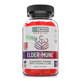 Gommes Zhou Elder-Mune dans la bouteille ouverte, pratique pour un apport quotidien.