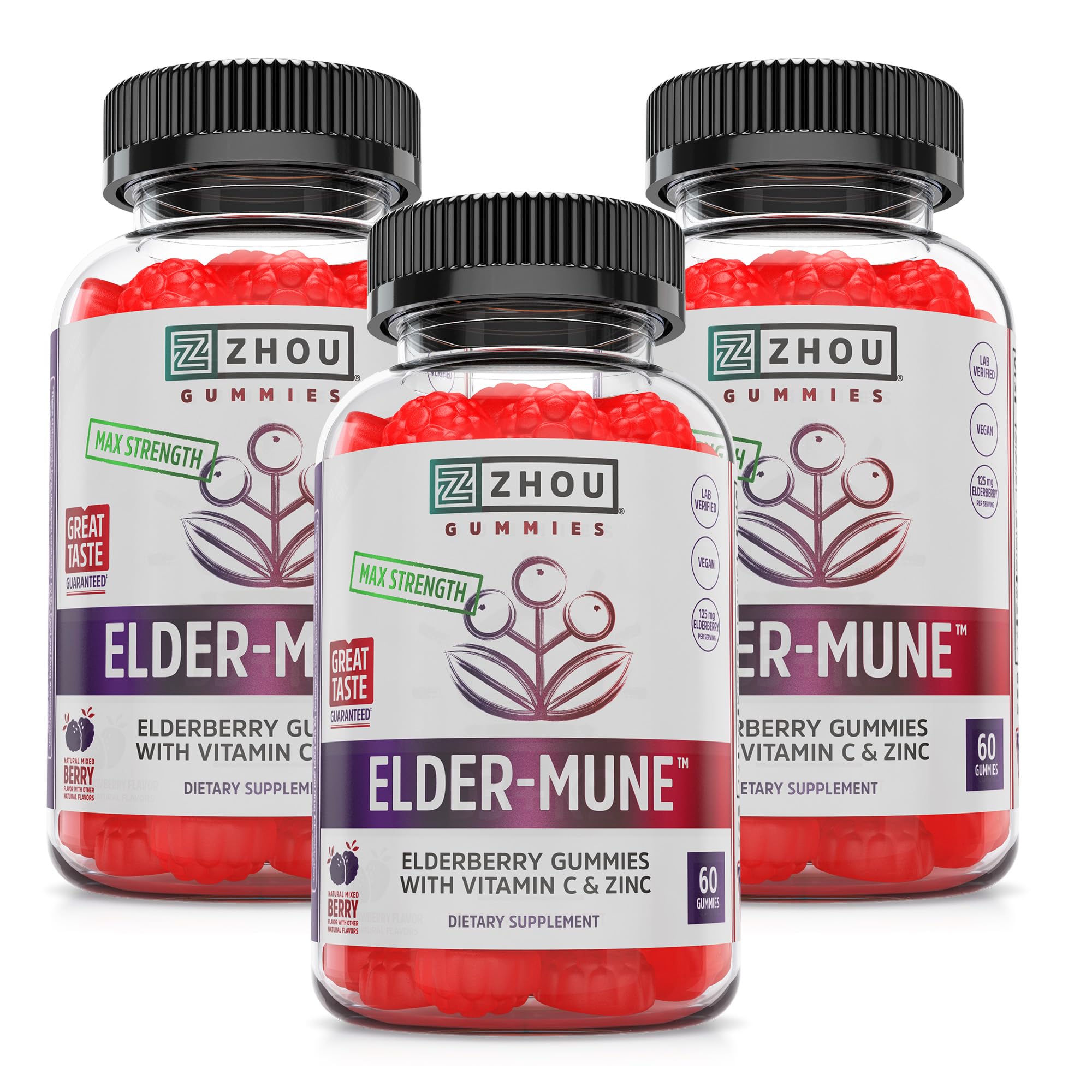 Gommes ZHOU Elder-Mune dans la bouteille pour un usage quotidien.