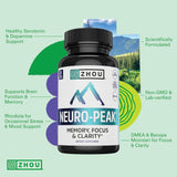 ZHOU Gelules Energie et Concentration: prise simple pour rester alerte sans pic brutal.