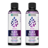 ZHOU huile noire de graines – bouteille verre ambree, riche en oméga et antioxydants pour la routine sante.