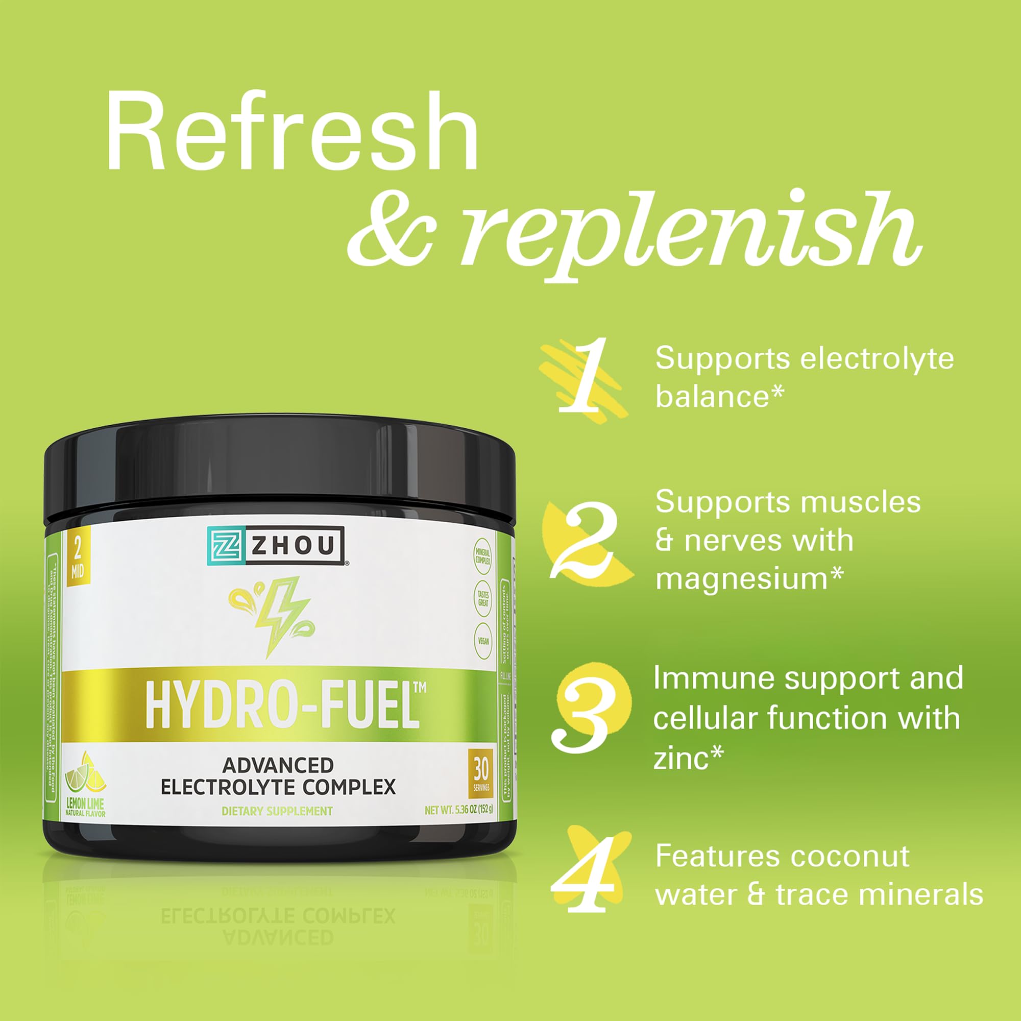 Poudre Hydro-Fuel prête à être versée dans l'eau.