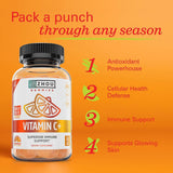 Ingrédients ZHOU: vitamine C et zinc – soutien antioxydant.