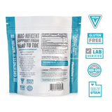 Deux gummies Zhou Mag Gly montrent la dose quotidienne recommandée pour rester actif.