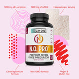 ZHOU N.O. PRO – Dosage quotidien facile à intégrer dans la routine pré-entraînement.
