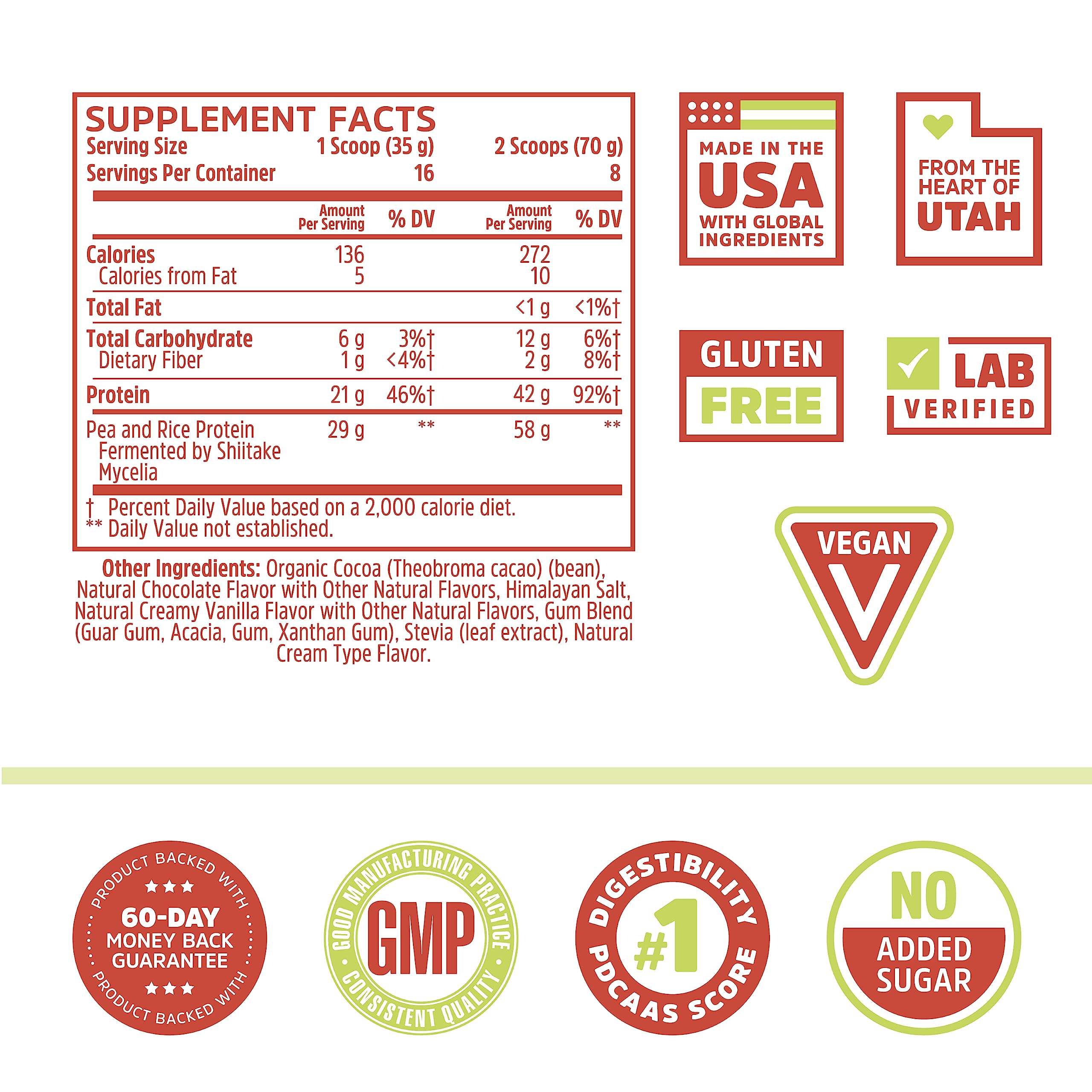 ZHOU Plant Complete: emballage pratique et poudre vegan, dosage facile au quotidien.