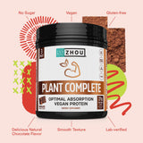 ZHOU Plant Complete: protéine végétale riz et pois pour un apport durable.
