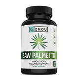 ZHOU Saw Palmetto 500 mg – capsules faciles à prendre au quotidien pour le confort urinaire.