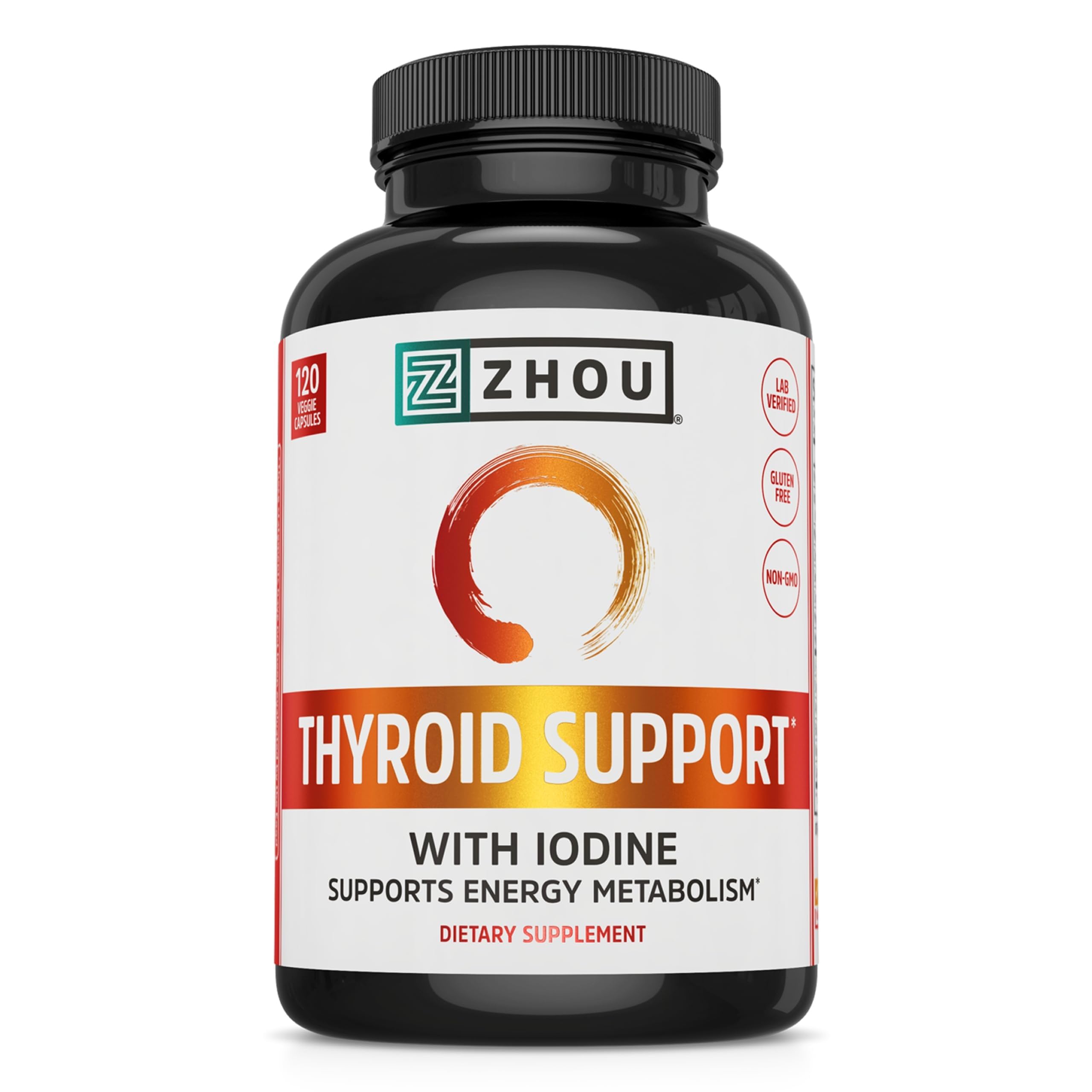 ZHOU Soutien Thyroïdien – bouteille et étiquette, pratique pour une prise quotidienne