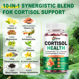 Étiquette du flacon ZHPHK Cortisol, détails des ingrédients naturels et leurs effets.