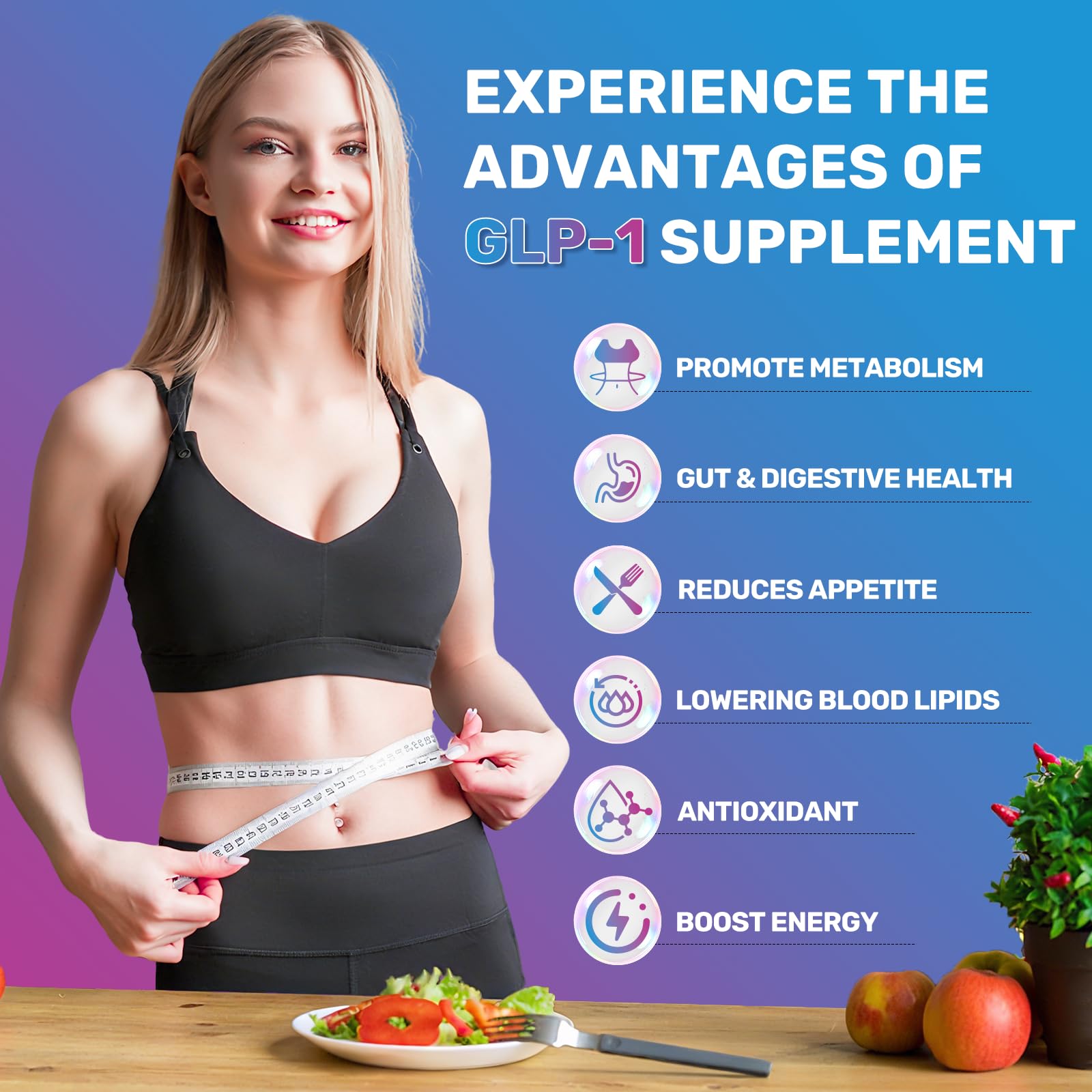 ZHPHK GLP-1: gros plan sur les capsules, énergie naturelle et vitalité.