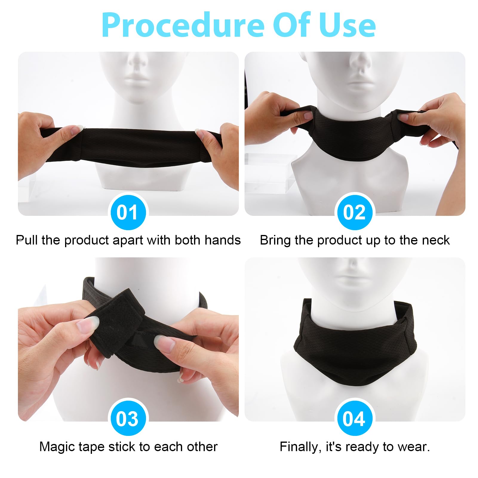 ZHUOGWJFJ accessoire soin tracheostomie, facile à enfiler et retirer.