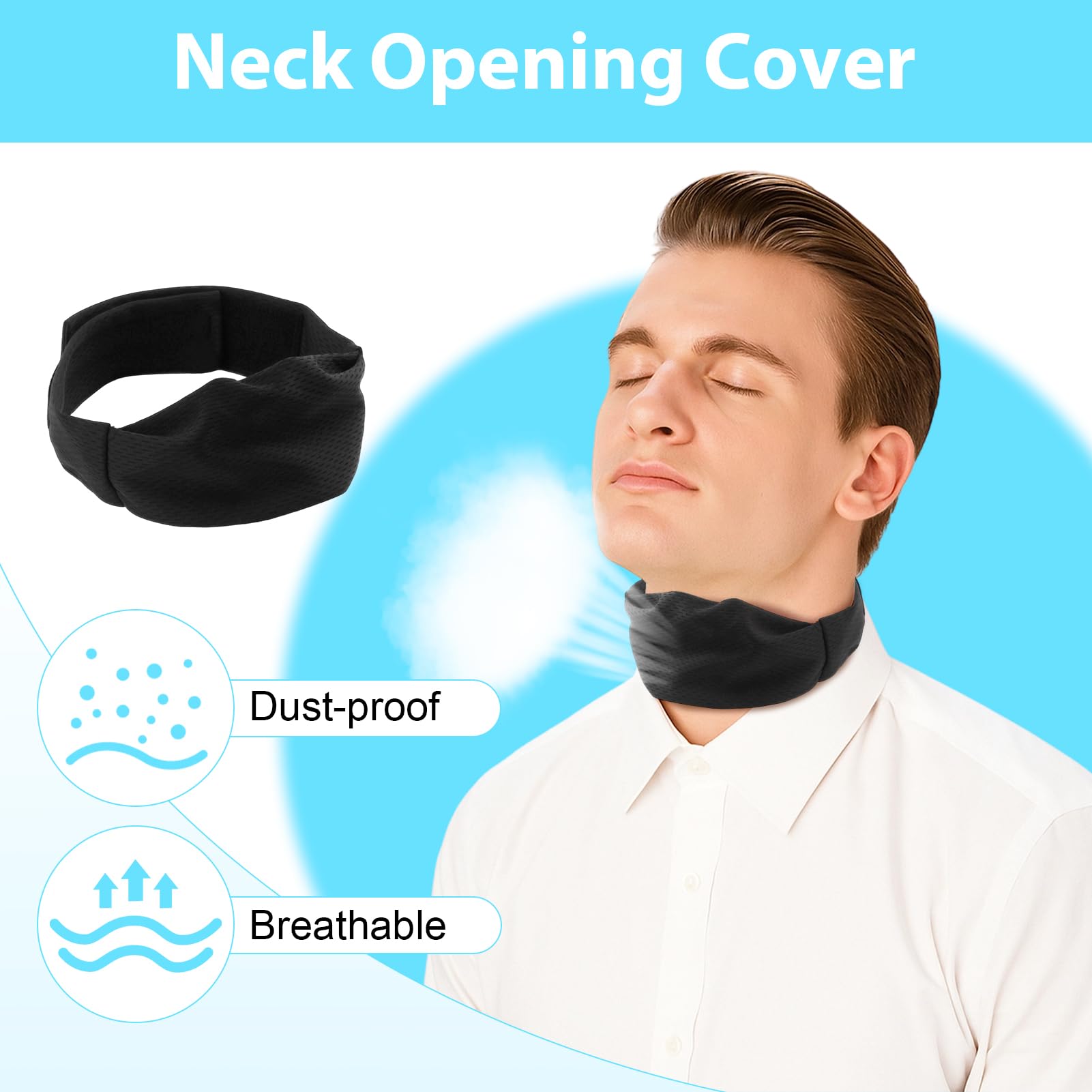 ZHUOGWJFJ cache-stomie respirant, confort durable pour le cou.