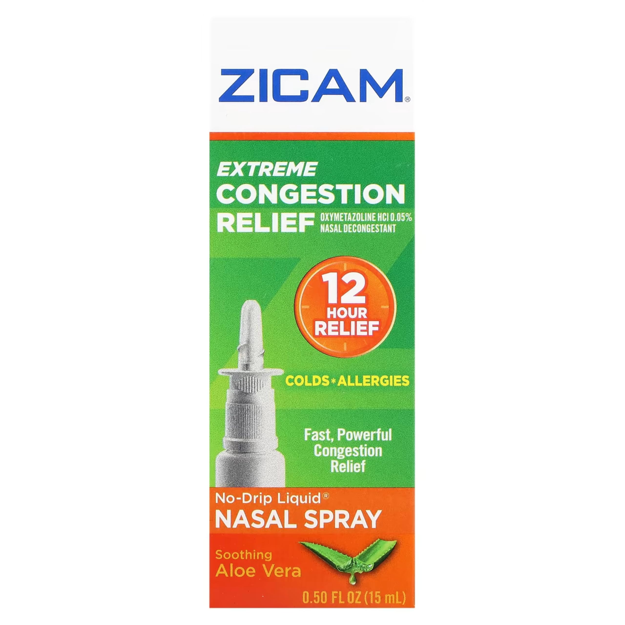 Zicam – bouteille sans fuite pour soulager temporairement la congestion nasale.
