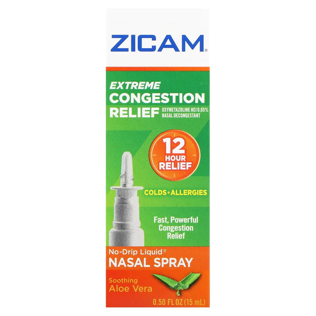 Zicam – bouteille sans fuite pour soulager temporairement la congestion nasale.