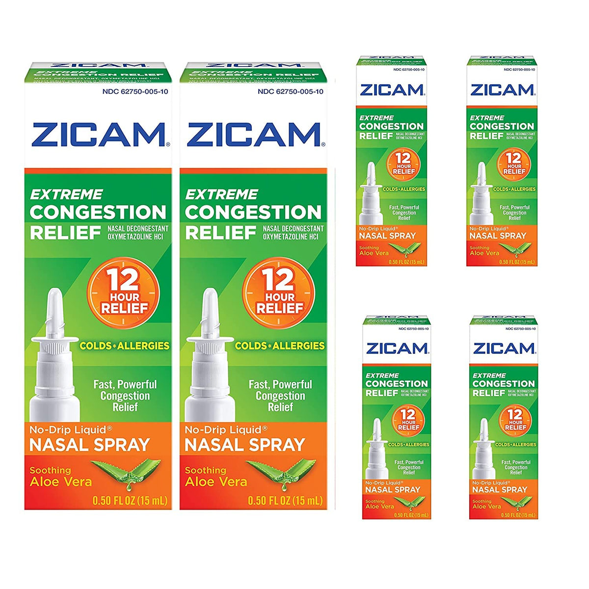 Zicam Extreme Congestion Relief, flacon spray prêt à l’emploi pour soulager la congestion nasale.