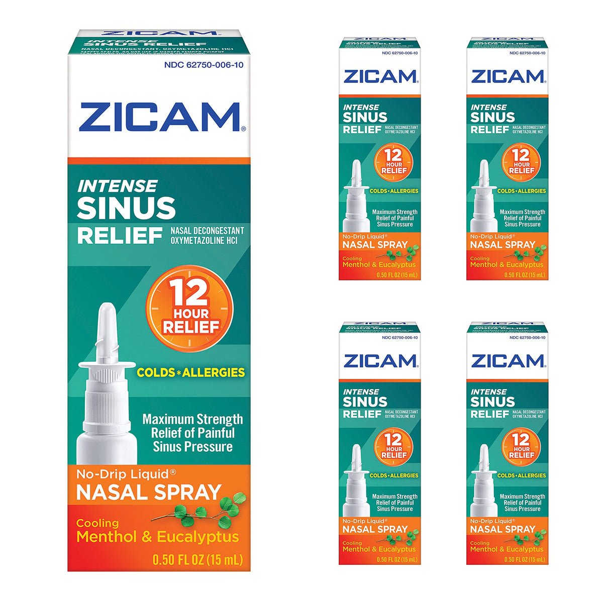 Flacon de Zicam Intense Sinus Gel Nasal prêt à l'emploi dans un contexte domestique.